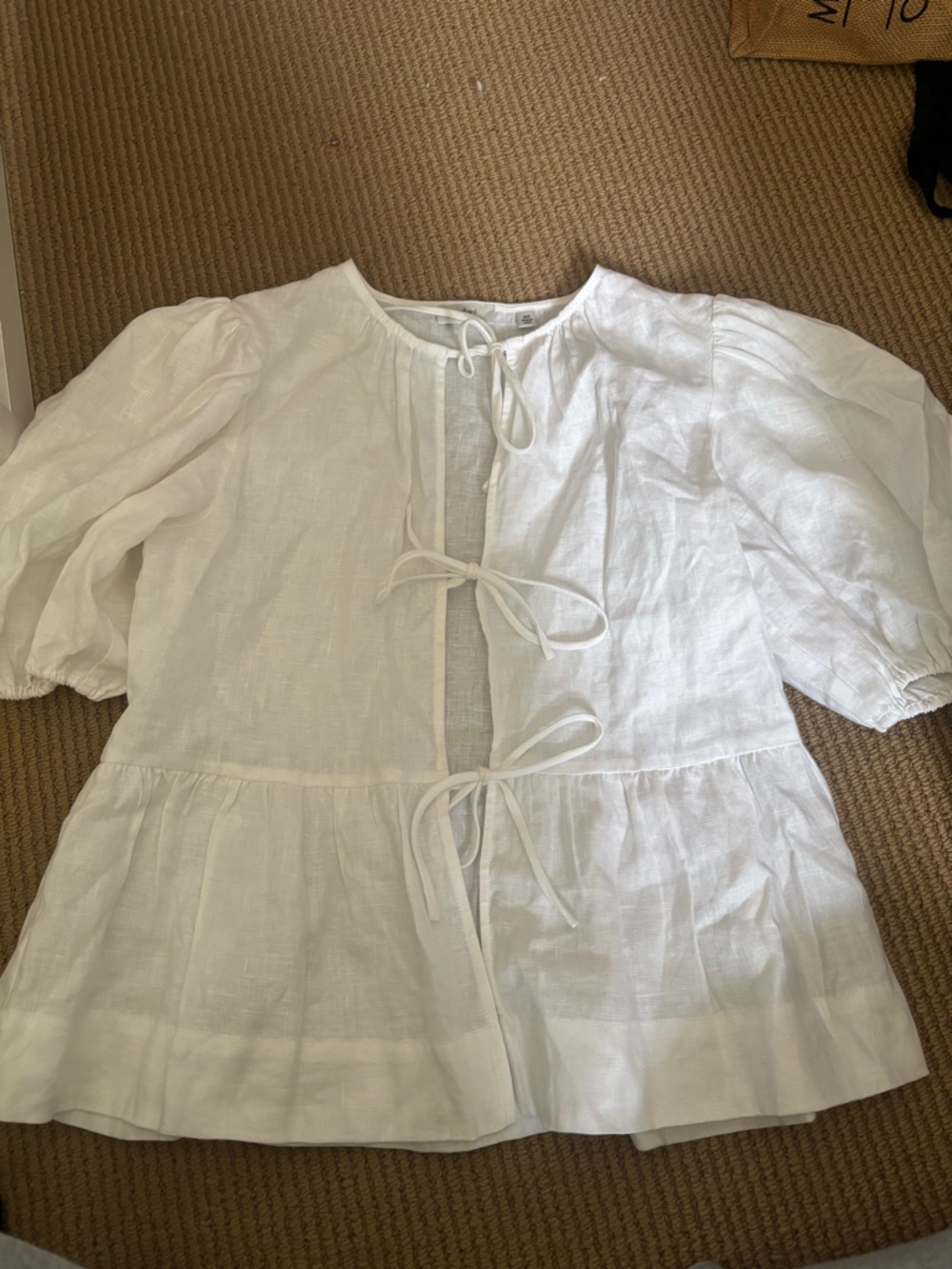 Aritzia linen blouse